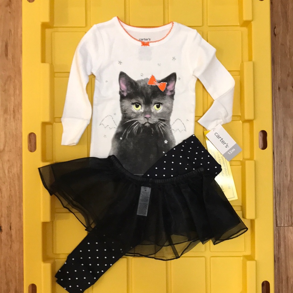 Carters- Halloween Cat 3-Piece Set